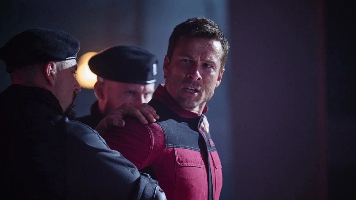Una scena dal film, The Running Man.