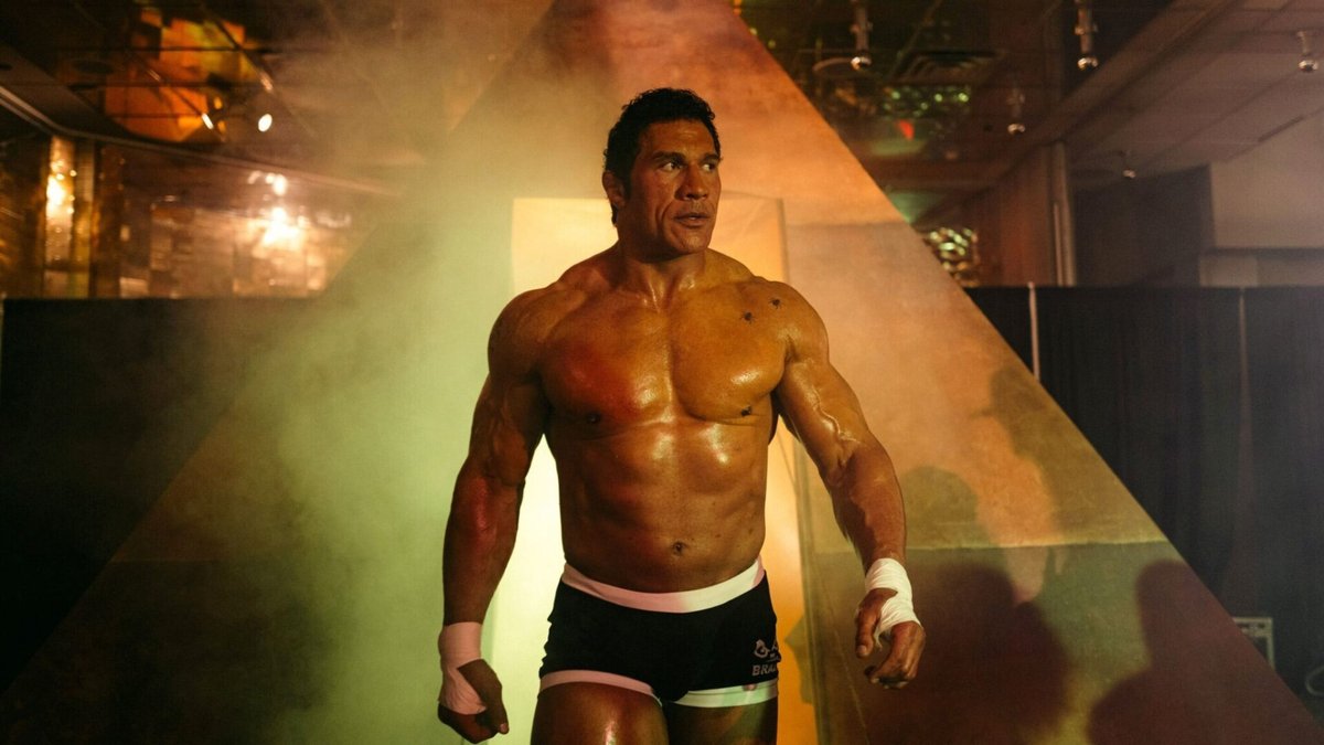 Dwayne Johnson in "The Smashing Machine".