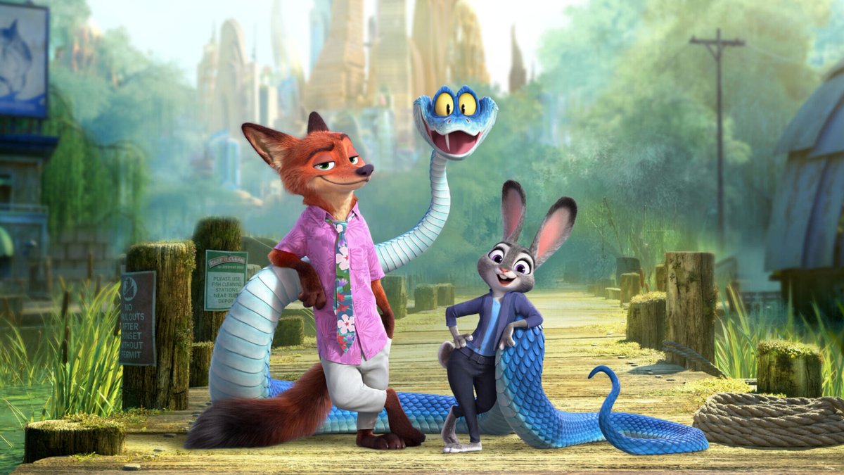 Una scena dal film animato Disney, Zootropolis 2.