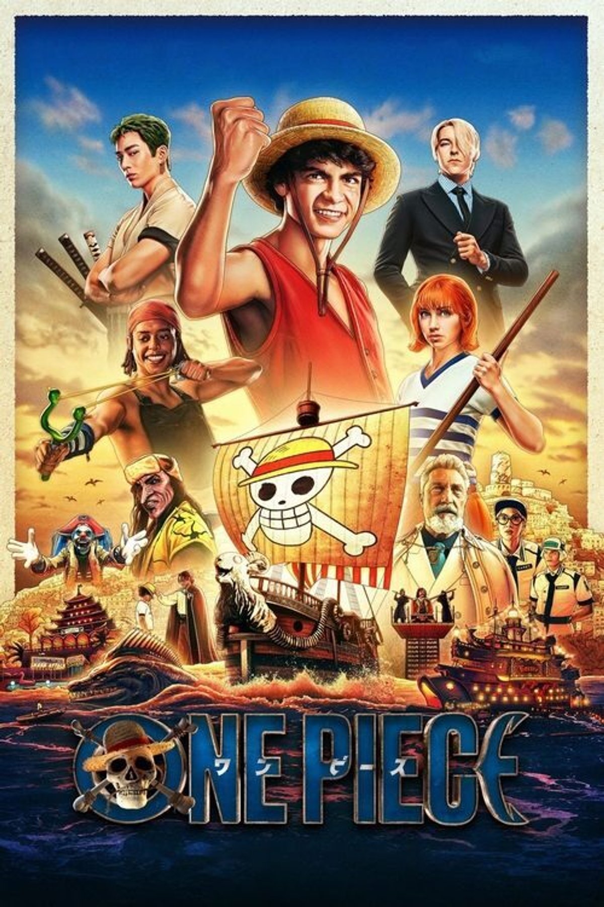 Il poster di One Piece live-action.