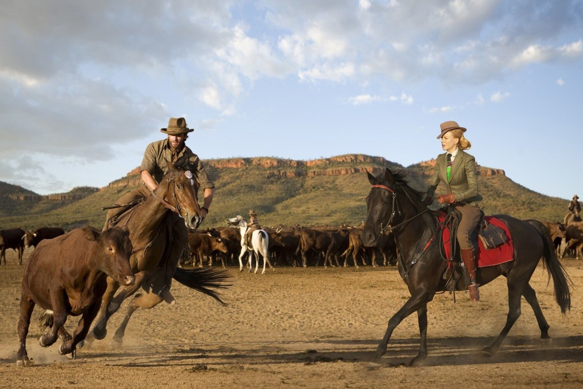 Hugh Jackman e Nicole Kidman in Australia.
