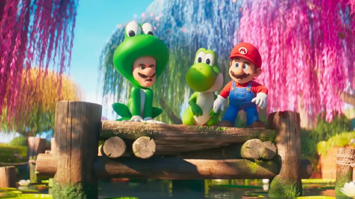 Una scena dal trailer di Super Mario Galaxy - Il film.