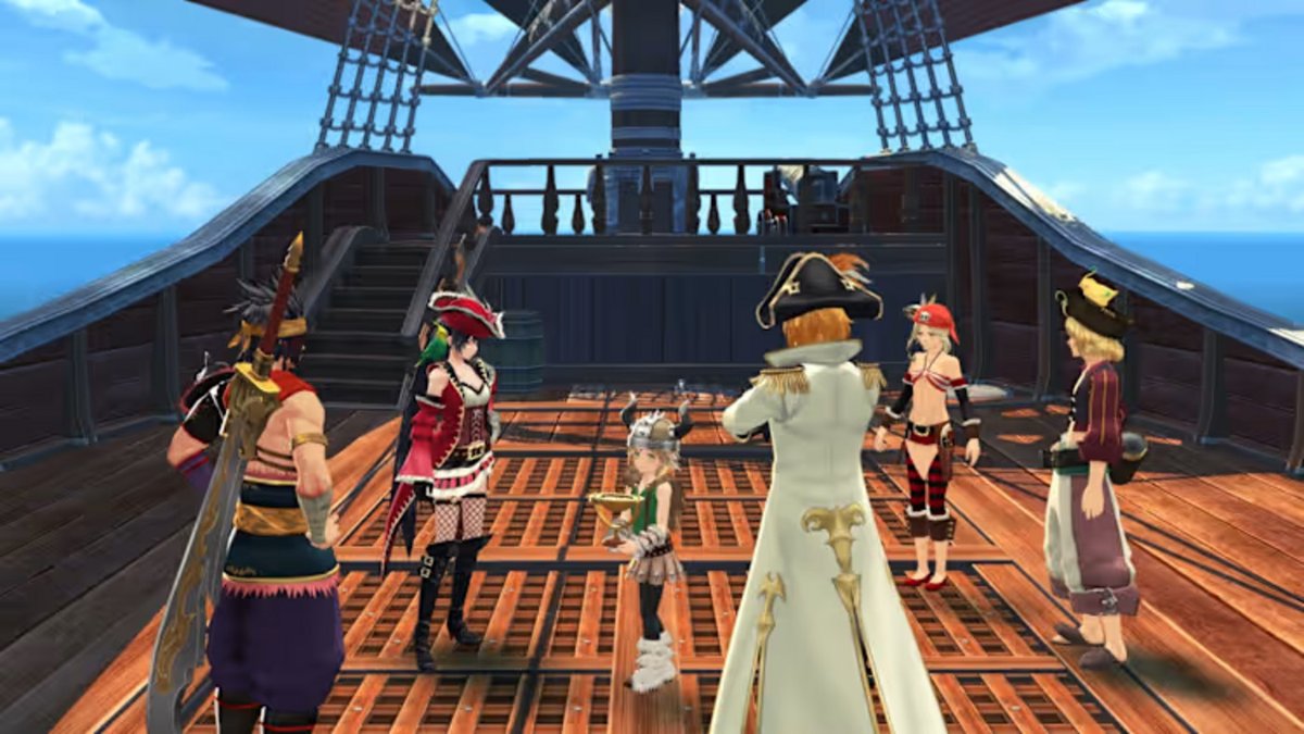 Velvet Crowne e il suo gruppo su Tales of Berseria