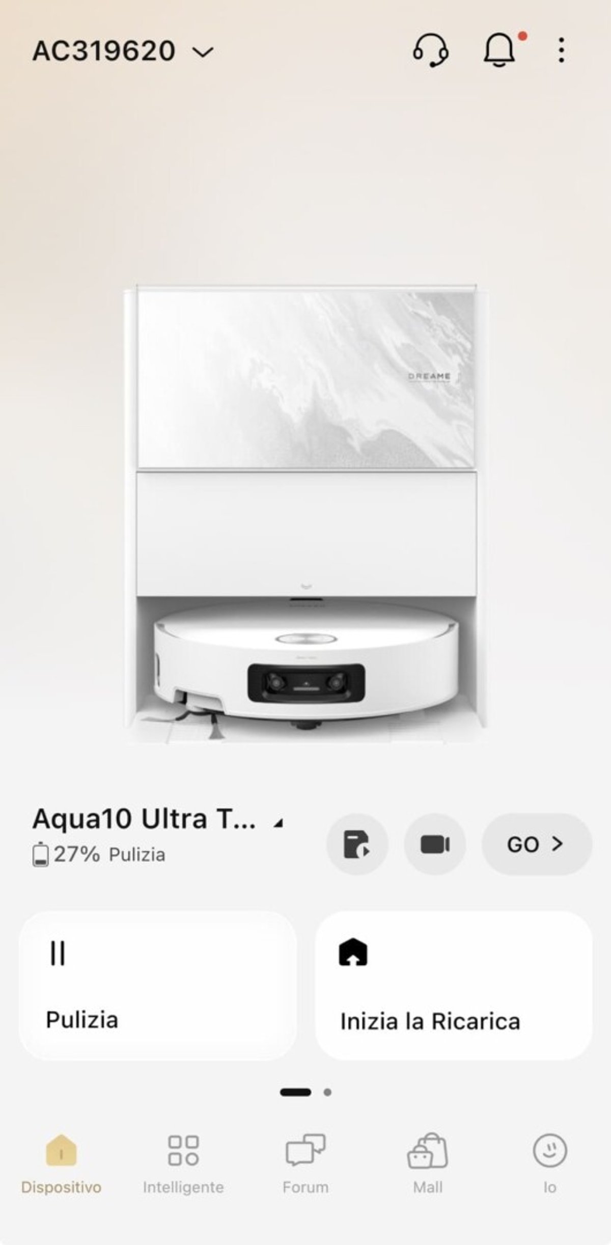 Dreame Aqua10 Ultra Track