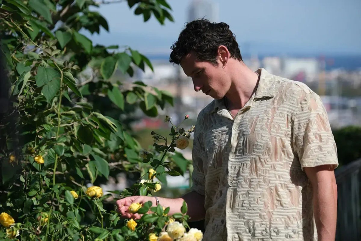 Una scena dal film Rosebush Pruning.