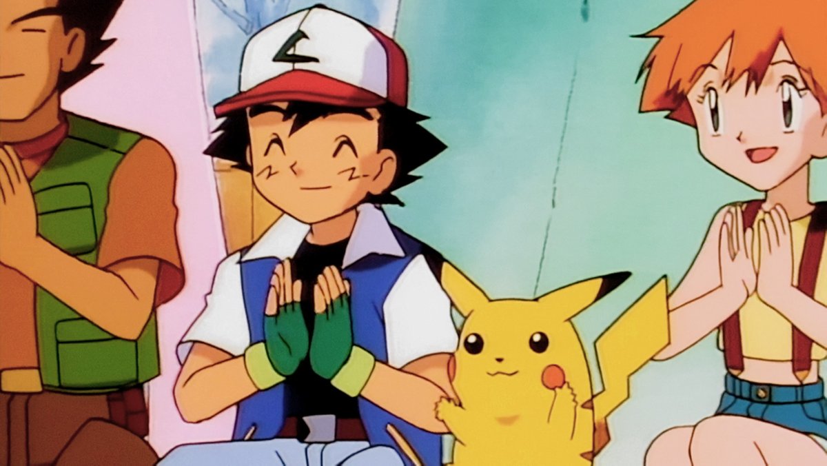 Un frame dalla prima serie Pokémon originale.