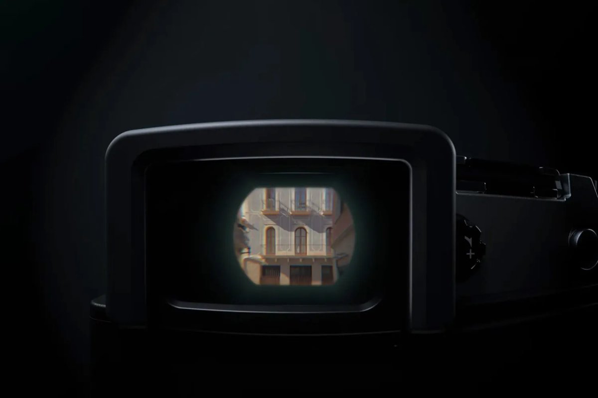 Un'immagine dal teaser della nuova fotocamera OM System.