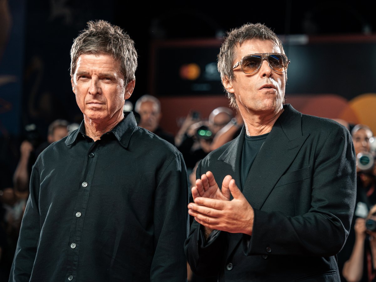 Liam Gallagher and Noel Gallagher attend the red carpet for Oasis: Don’t Look Back In Anger during the 83rd Venice International Film Festival at Venice Lido, Italy, September 5, 2026. Photo: Mattia Loiacono/Hynerd