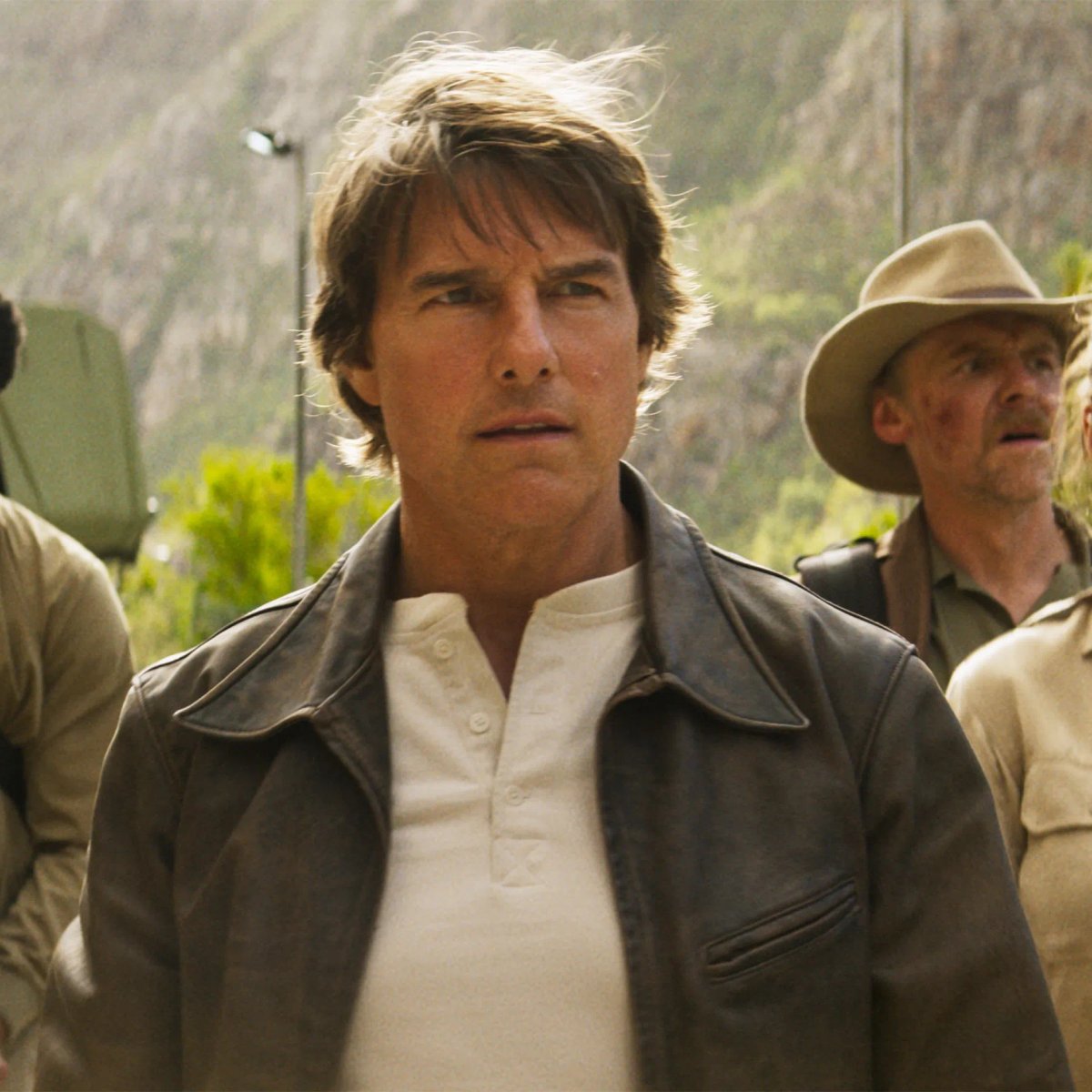 Tom Cruise in Mission: impossible.