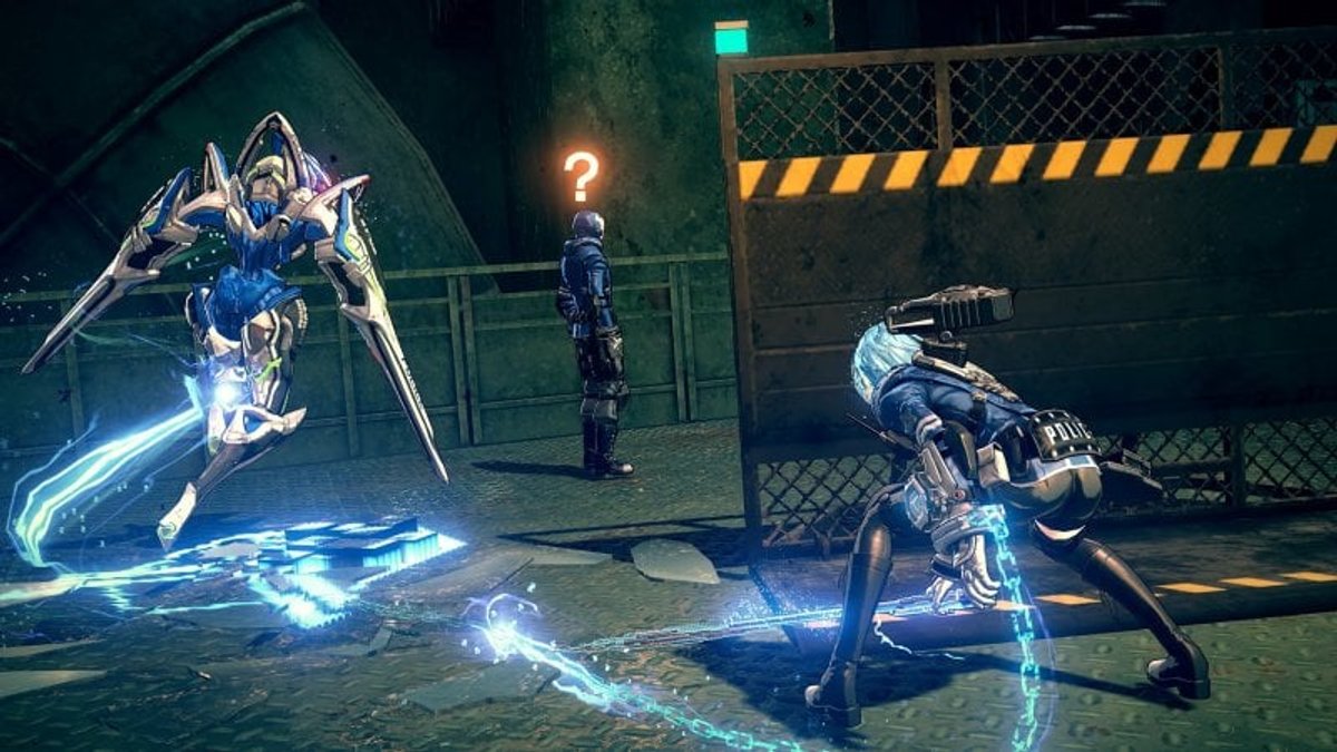 Scena d'investigazione in Astral Chain