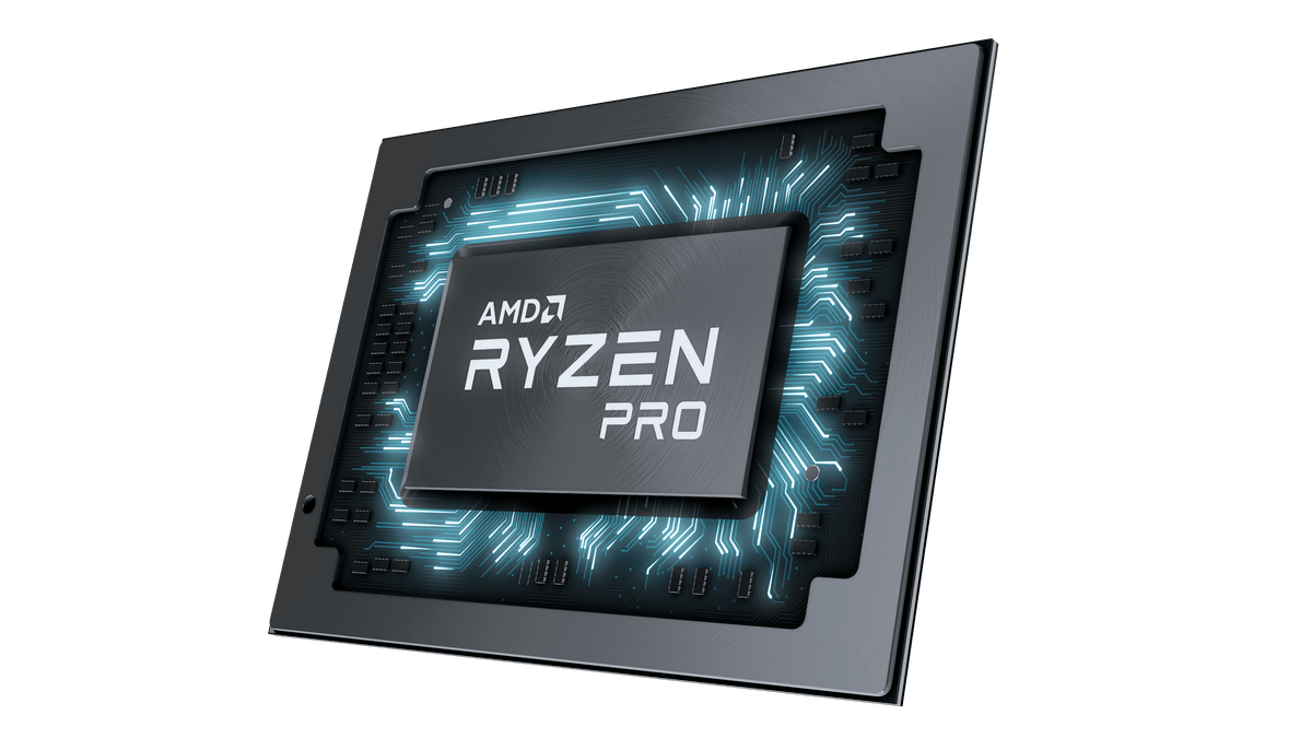 AMD Ryzen PRO Mobile Chip Shot Left