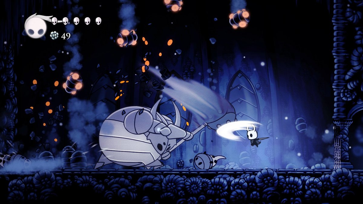 Primo boss di Hollow Knight
